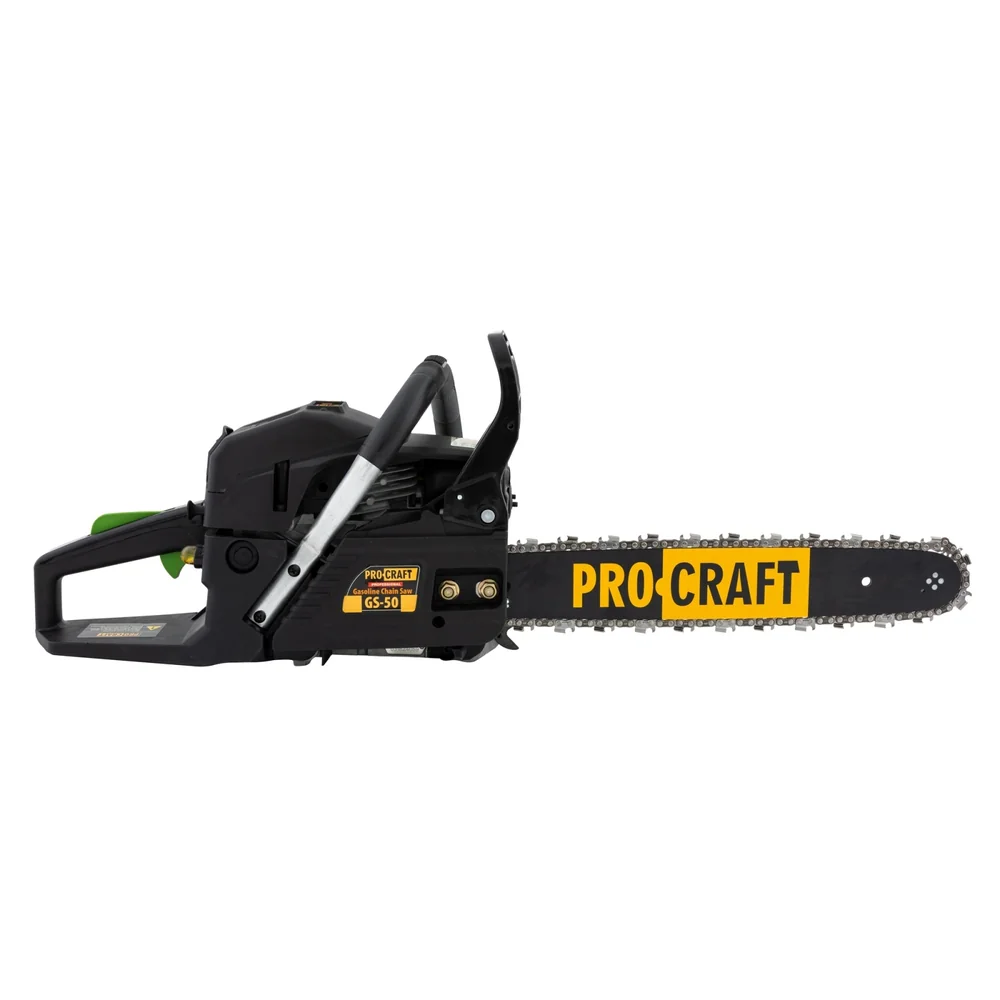 Drujbă pe benzină 52 cc, lamă 40 cm, 8000 RPM, lanț 0.325", 64 pinteni, GS-50 [2]