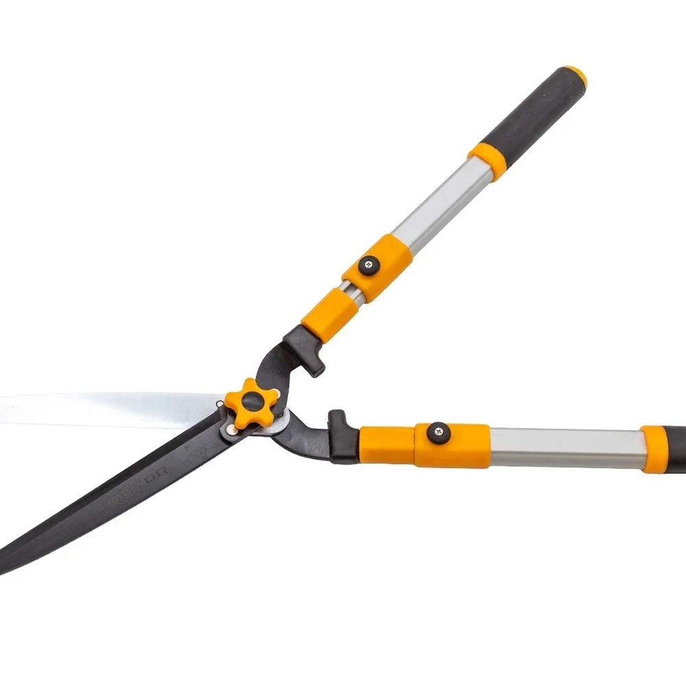 Foarfecă pentru gard viu cu mâner telescopic 68–85 cm, lame din oțel 65Mn, RFG-85 [2]