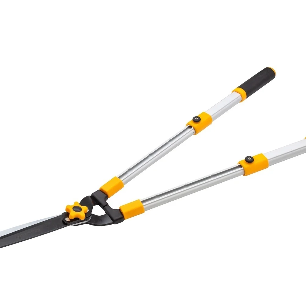 Foarfecă pentru gard viu cu mâner telescopic 68–85 cm, lame din oțel 65Mn, RFG-85 [5]