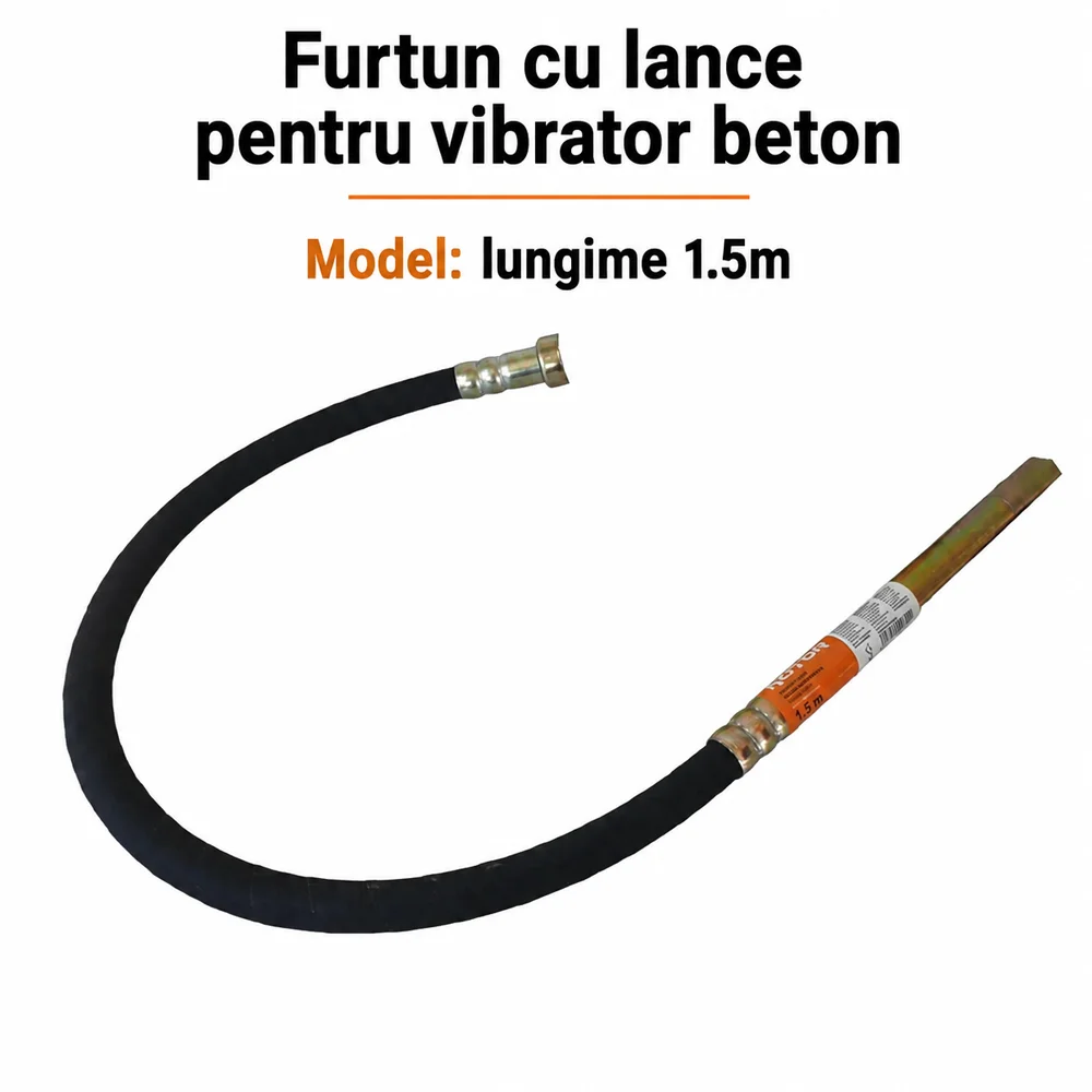 Furtun cu lance pentru vibrator beton 1,5 m [2]
