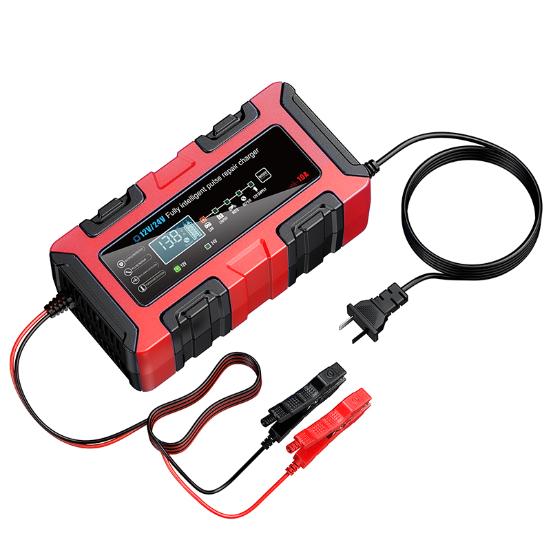 Redresor Baterie Inteligent 12V/24V 10A FOXSUR, Redresor Automat LiFePO4, AGM, GEL și Plumb-Acid cu Funcție Reparare FOXSUR [2]