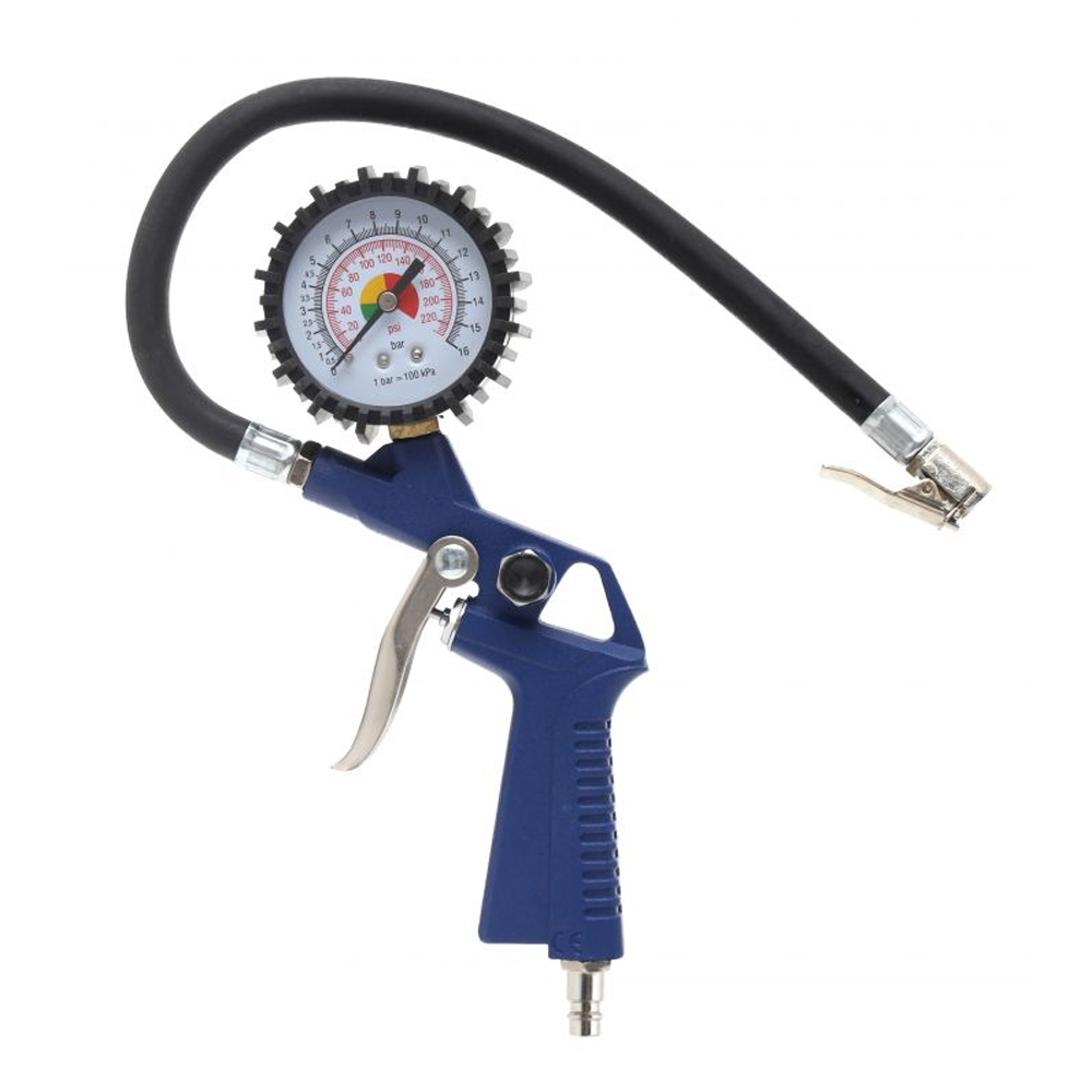 Kit 6 Accesorii Compresor, 1-16 Bar, Furtun Presiune 5m, Pistol de umflat roti [4]
