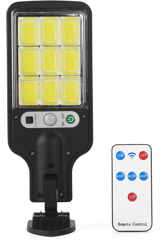 Lampă Solară LED de Exterior 290W cu Telecomandă, 5000 lm, Senzor de Mișcare și Amurg, Protecție IP65 [3]