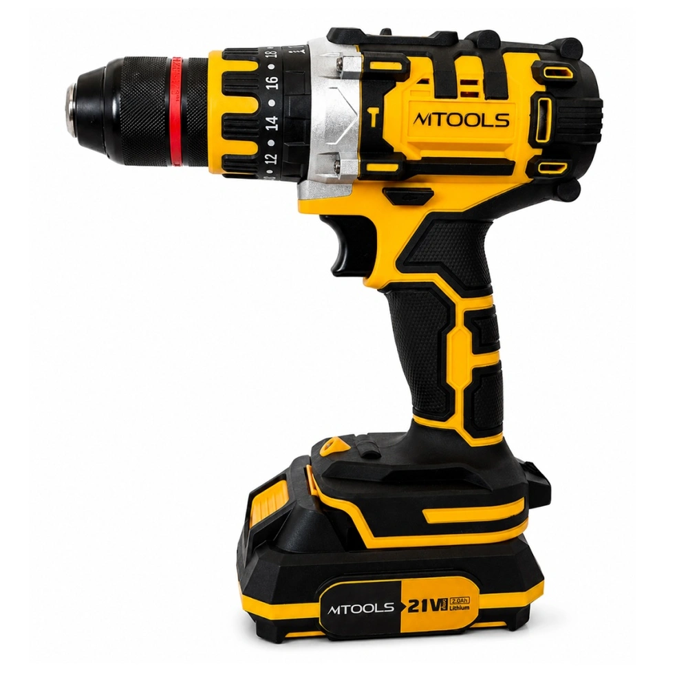 Mașină de găurit și înșurubat cu acumulator 21V, 50 Nm, mandrină 13 mm, 2 baterii + 46 accesorii, BS6018 [3]