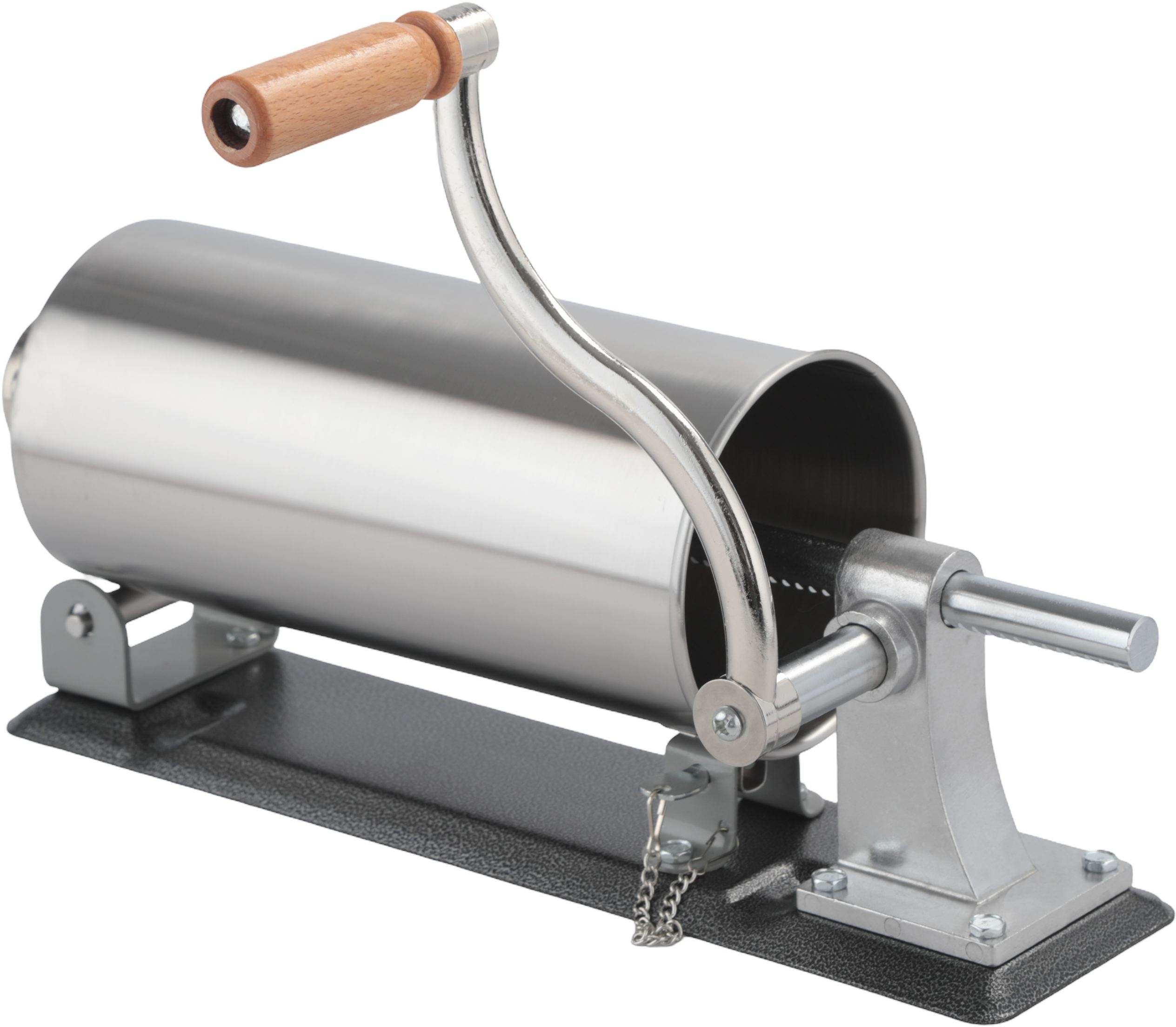 Mașină manuală de umplut cârnați orizontală, capacitate 3 kg, inox, 4 pâlnii incluse, KD4130 [5]