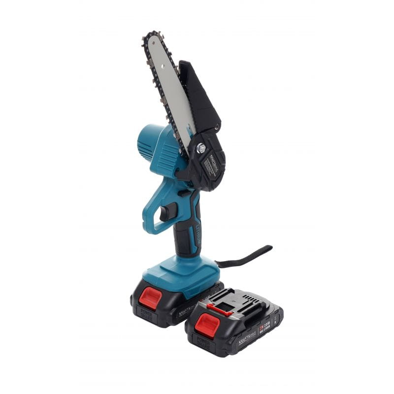 Mini Drujbă Electrică cu 2 Acumulatori 21V, Lamă 6 Inch (15 cm) și Valiză Transport [11]