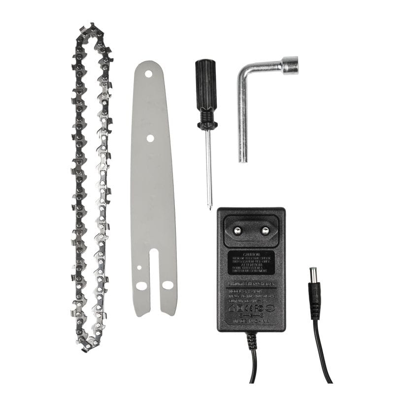 Mini Drujbă Electrică cu 2 Acumulatori 21V, Lamă 6 Inch (15 cm) și Valiză Transport [14]