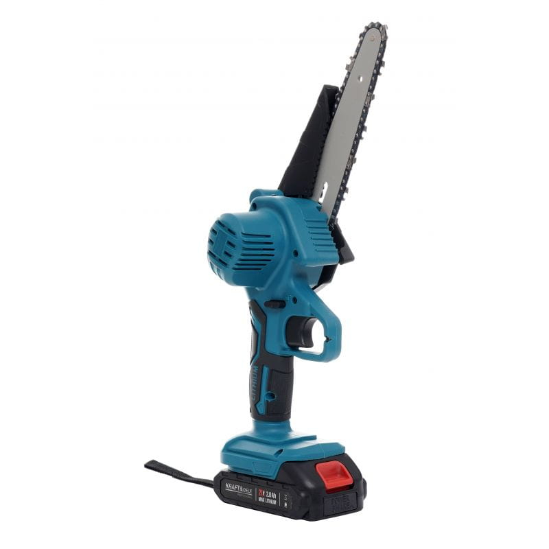 Mini Drujbă Electrică cu 2 Acumulatori 21V, Lamă 6 Inch (15 cm) și Valiză Transport [6]