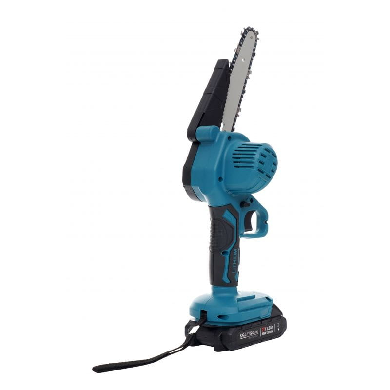 Mini Drujbă Electrică cu 2 Acumulatori 21V, Lamă 6 Inch (15 cm) și Valiză Transport [8]