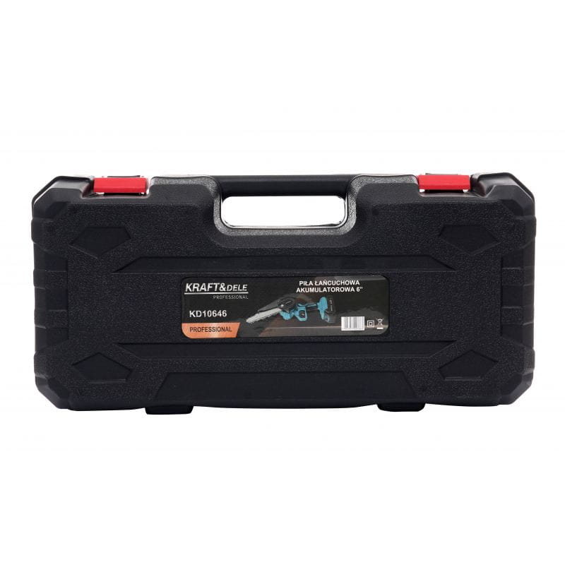 Mini Drujbă Electrică cu 2 Acumulatori 21V, Lamă 6 Inch (15 cm) și Valiză Transport [18]