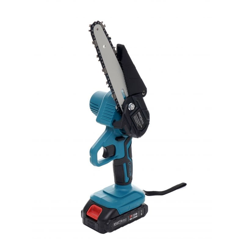 Mini Drujbă Electrică cu 2 Acumulatori 21V, Lamă 6 Inch (15 cm) și Valiză Transport [2]