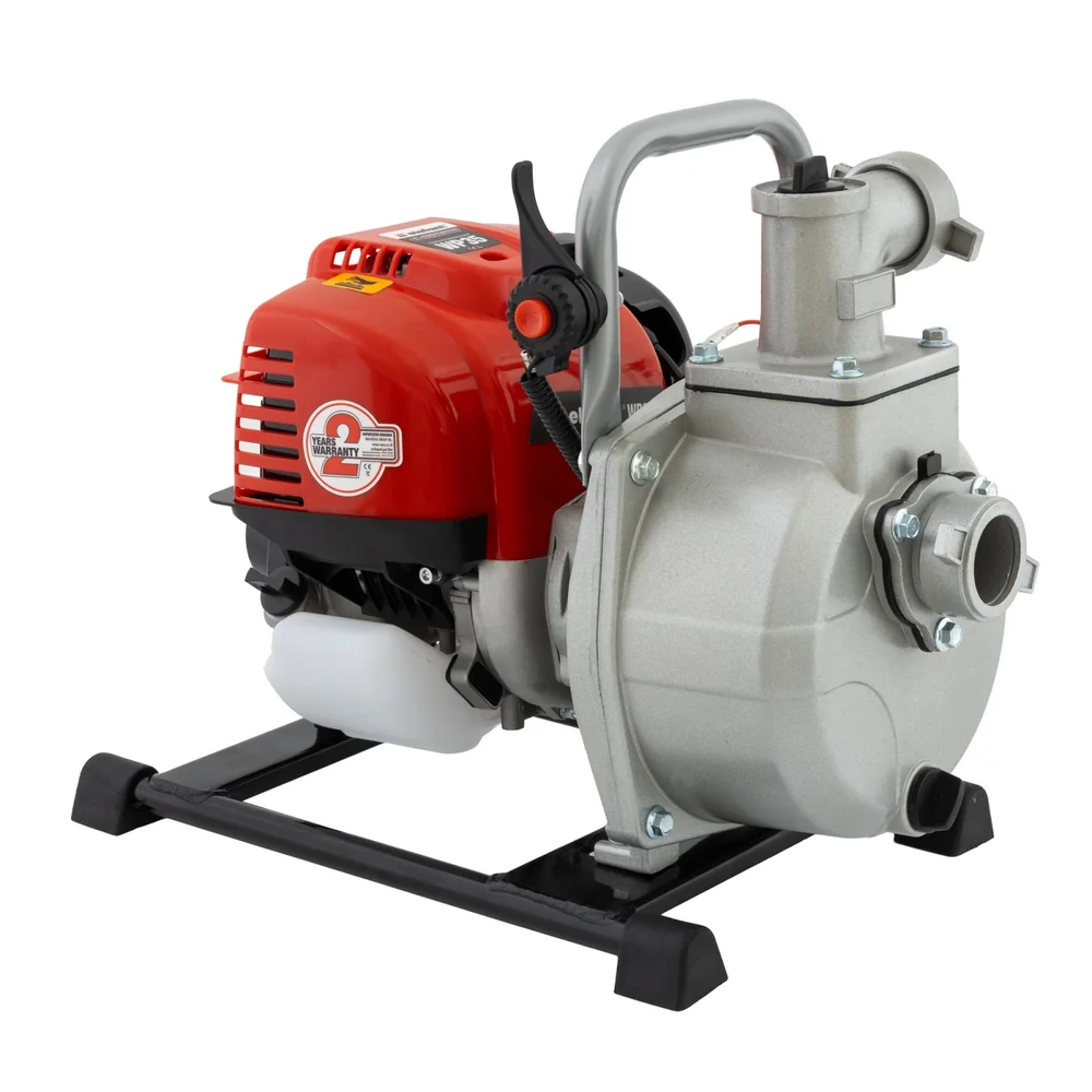 Motopompă pe benzină 4T, 1 kW, debit 8 m³/h, aspirație 6–8 m, rezervor 0,9 L, WP35 [3]