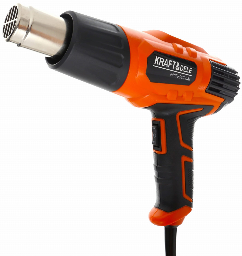 Pistol cu Aer Cald Electric 2000W, Suflantă Termică cu 2 Trepte de Temperatură (350°C - 550°C) și Set 4 Duze [6]