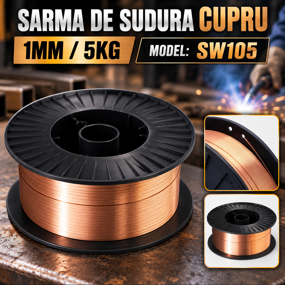 Sârmă de sudură 1 mm, bobină 5 kg, SW105 [3]