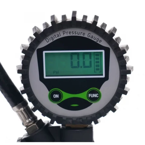 Pistol de Umflat cu Aer Profesional cu Manometru și Ecran LCD – Presiune 0-12 Bar, Furtun 400 mm – Ideal pentru Roți Auto [2]