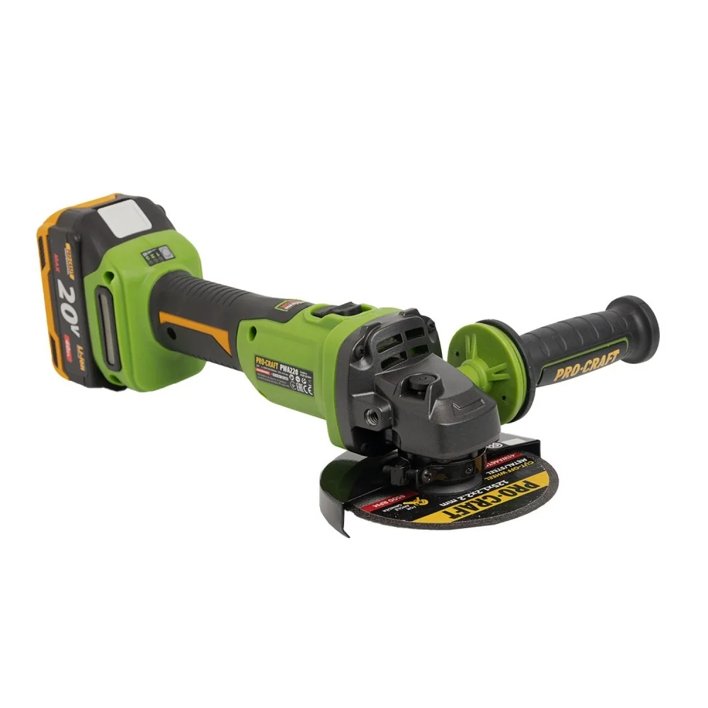 Polizor unghiular cu acumulator 20V, disc 125 mm, Brushless, 3 trepte până la 10000 rpm, PWA220 [3]