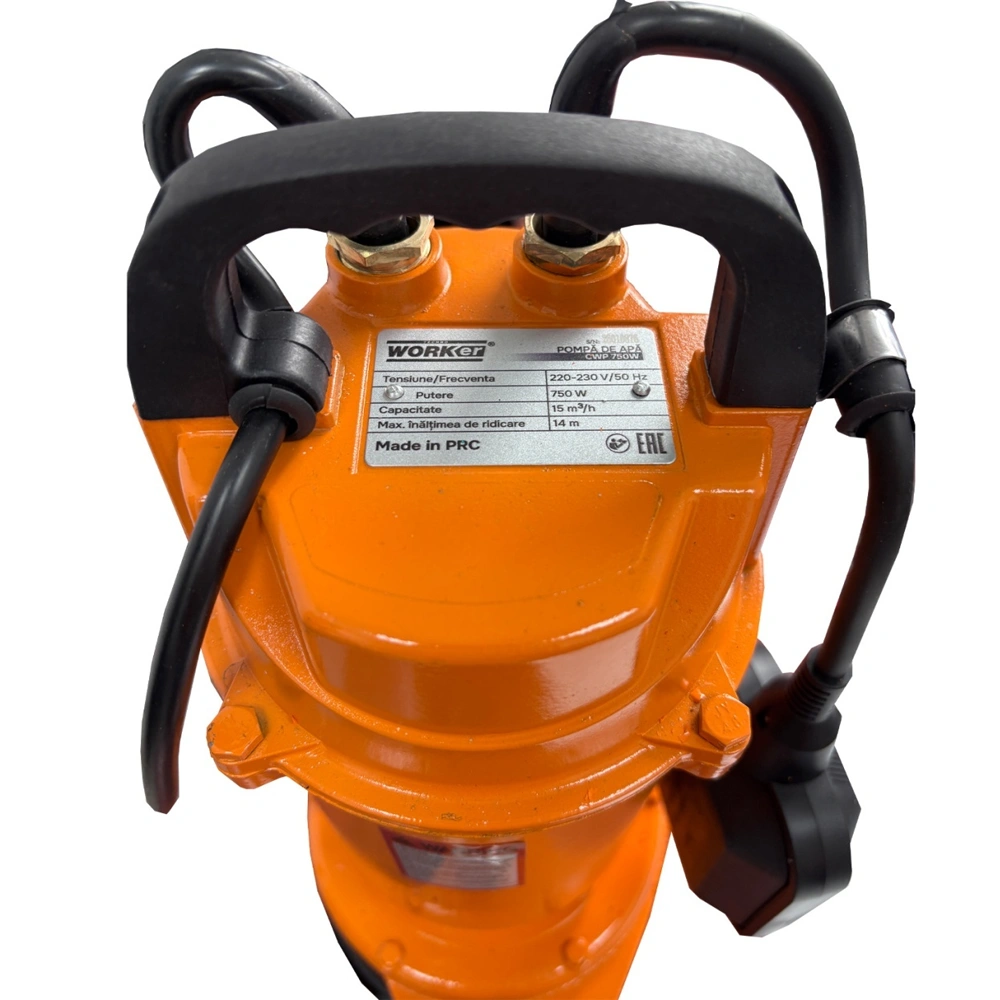 Pompă submersibilă pentru apă curată cu plutitor 750W, 15 m³/h, refulare 14 m, racord 2", cablu 7 m, CWP750W [3]