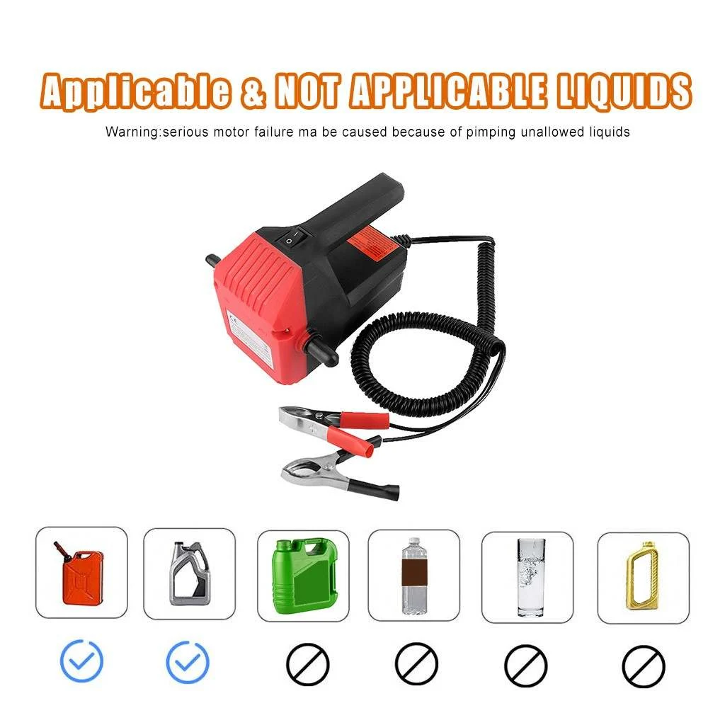 Pompa transfer ulei, combustibil, Model 2023 12V, debit 4-5 litri/minut, buton ON/OFF [4]