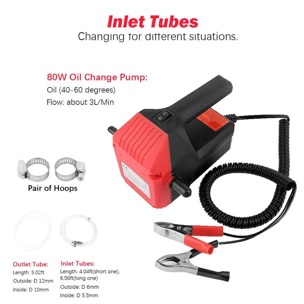 Pompa transfer ulei, combustibil, Model 2023 12V, debit 4-5 litri/minut, buton ON/OFF [5]