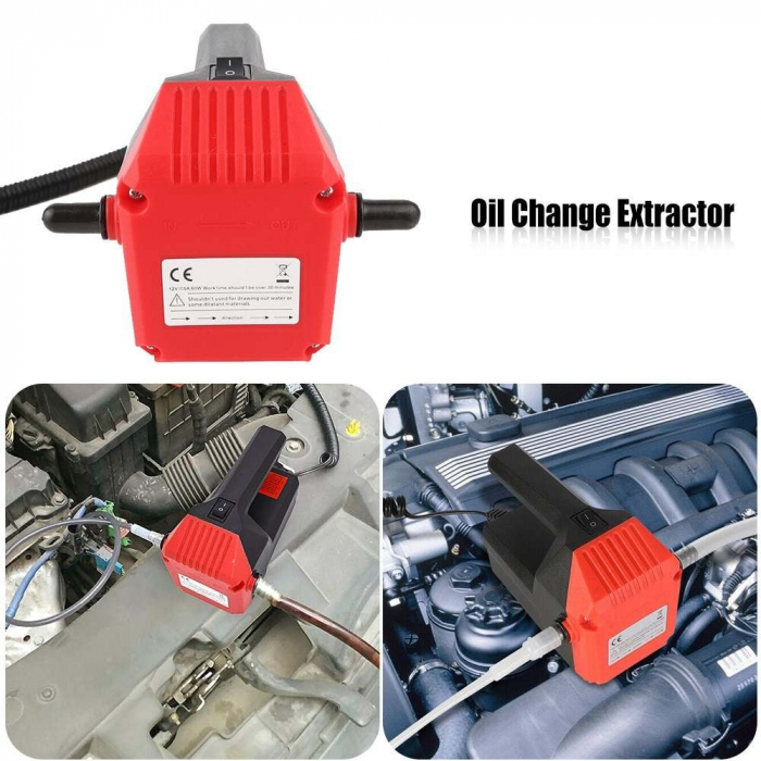 Pompa transfer ulei, combustibil, Model 2023 12V, debit 4-5 litri/minut, buton ON/OFF [2]