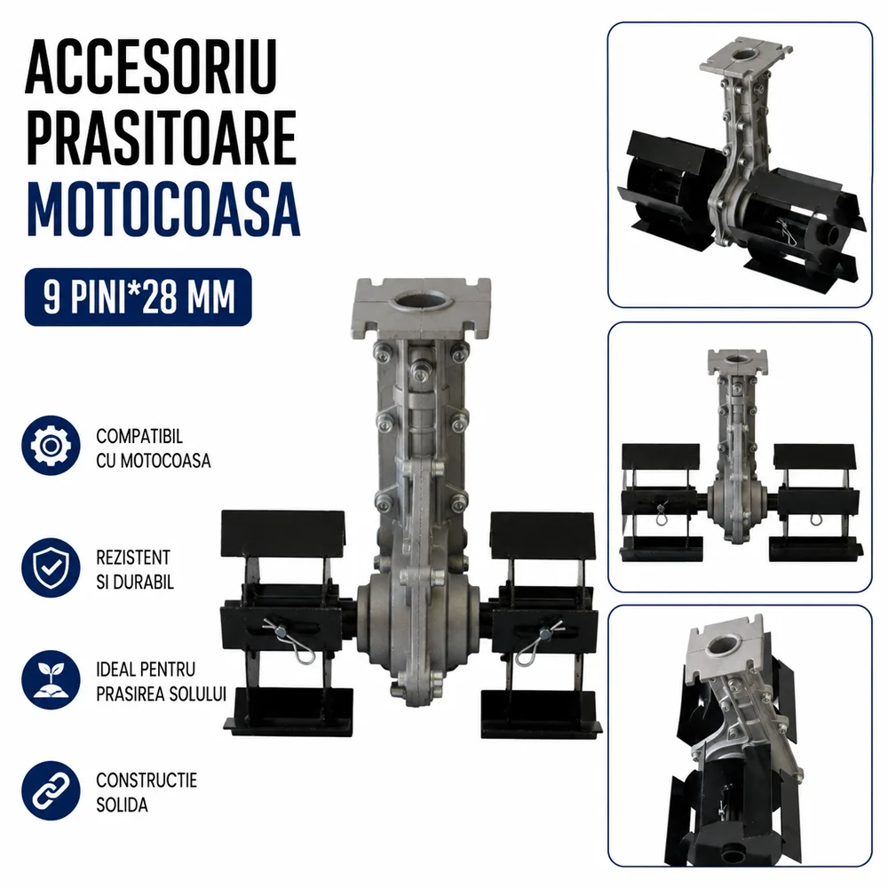 Prășitoare pentru motocoasă, tijă 28 mm, prindere 9 pini [5]