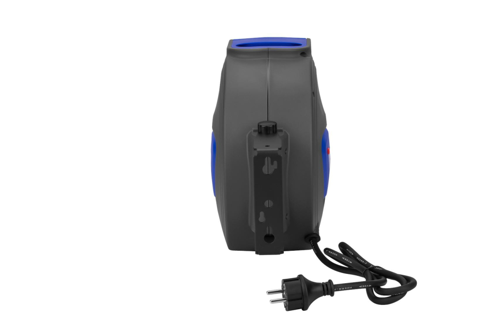 Prelungitor electric cu tambur, 10 m, cablu 3x1.5 mm, priză cu protecție copii, montare pe perete [6]