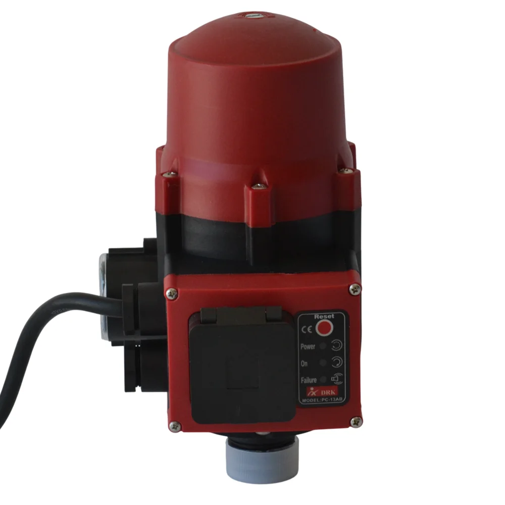 Presostat electronic pentru pompă cu priză, manometru, protecție la mers în gol, racord 1 tol, 10 bar, PC-13AB [2]