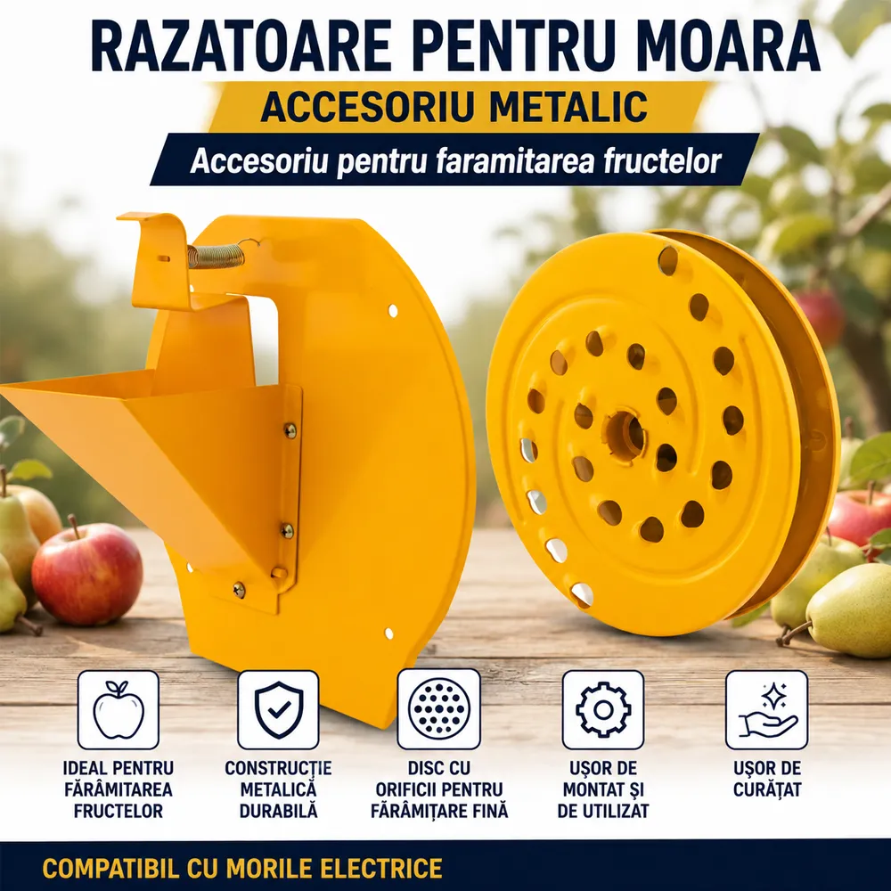 Răzătoare metalică pentru mori de cereale, accesoriu pentru fructe [3]