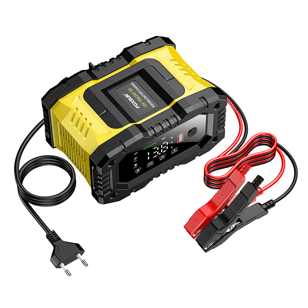 Redresor Auto Inteligent 10A, 12V/24V, cu Încărcare în 7 Etape și Funcție Reparare Baterie, compatibil cu bateriile LiFePO4, AGM, EFB, GEL, CA [2]