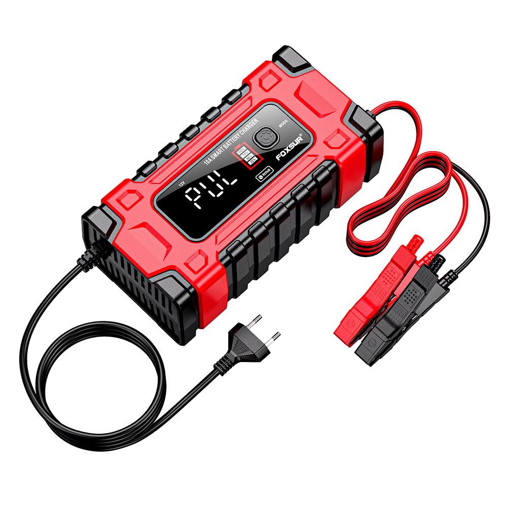 Redresor Auto Inteligent 12V 10A / 24V 5A, Fast Charge, pentru Mașină, Motocicletă, Camion, Baterii AGM, Gel, Deep Cycle, Plumb-Acid, Puls cu Funcție de Reparare [2]