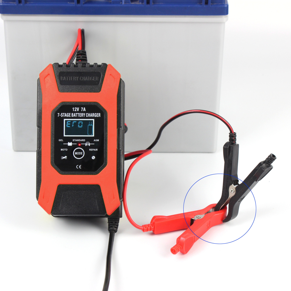 Redresor Auto Inteligent FOXSUR 12V 7A, Încărcător Rapid cu Funcție de Reparare prin Impulsuri și Oprire Automată, pentru Mașină și Motocicletă [5]