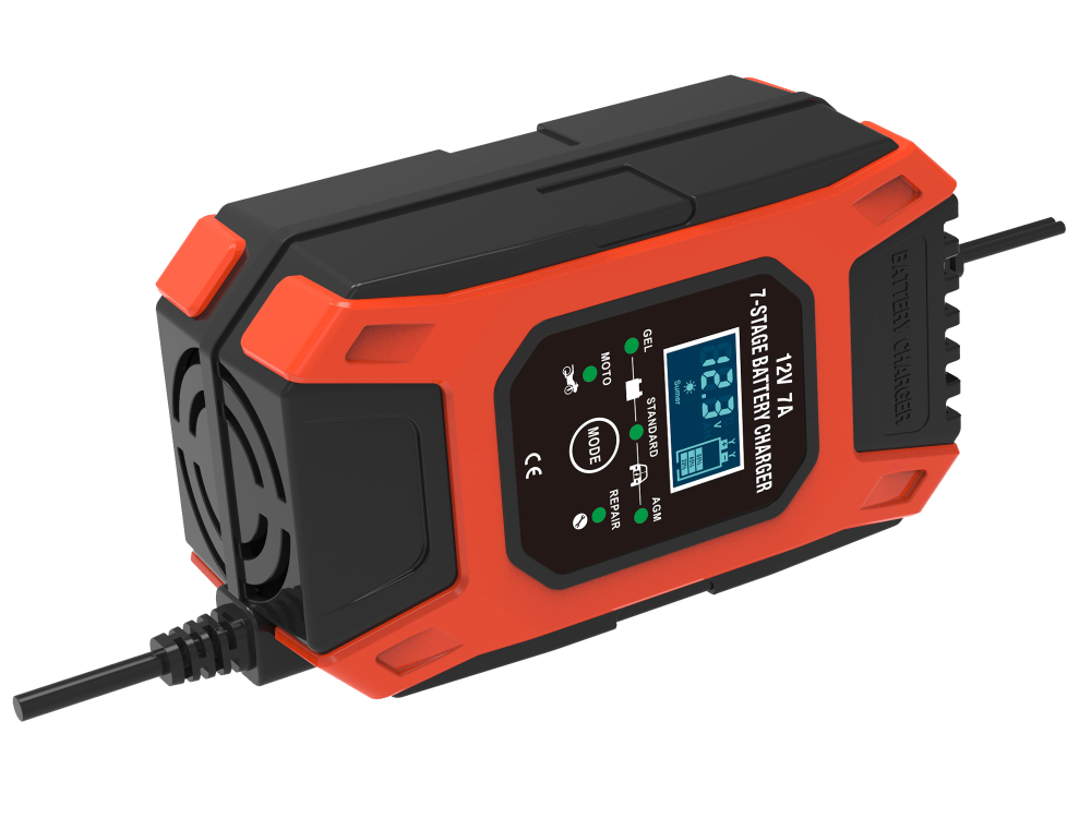 Redresor Auto Inteligent FOXSUR 12V 7A, Încărcător Rapid cu Funcție de Reparare prin Impulsuri și Oprire Automată, pentru Mașină și Motocicletă [2]