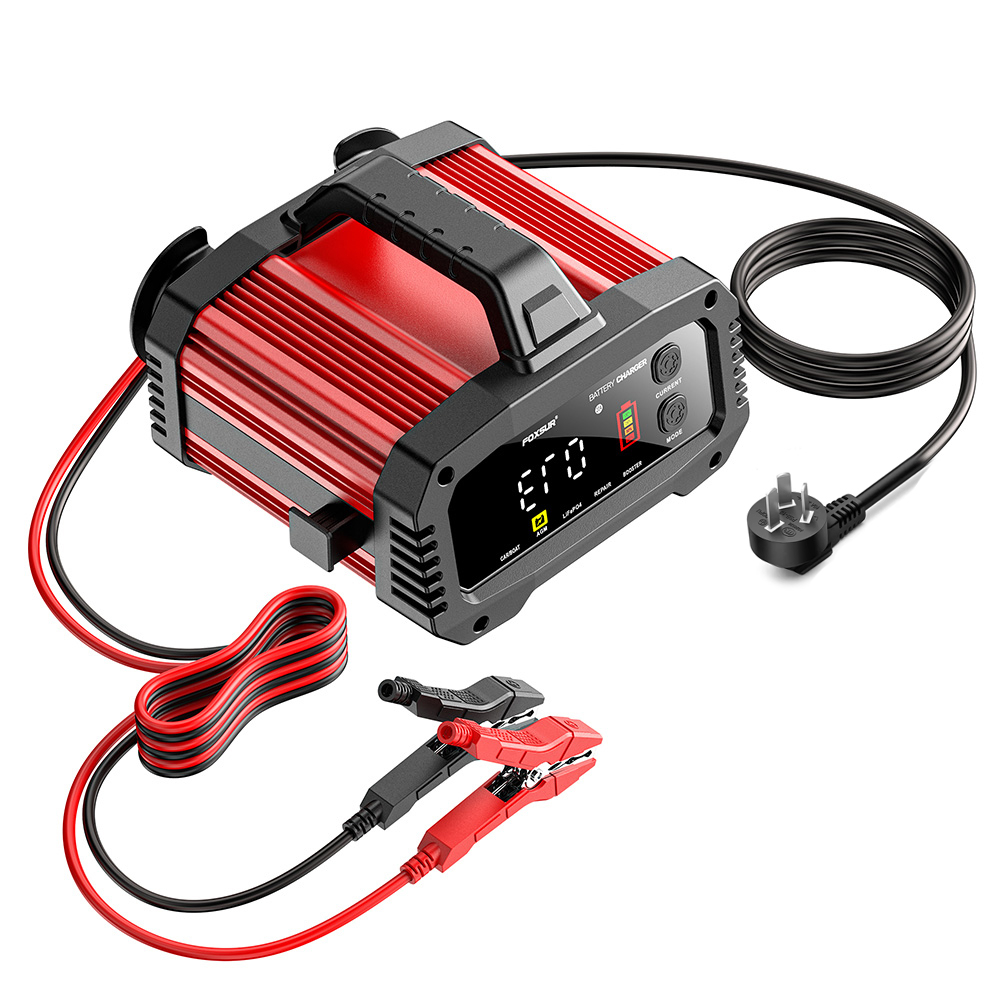 Redresor Auto Profesional FOXSUR 25A, 12V-24V, pentru Baterii Litiu, LiFePO4, Plumb-Acid și Funcție Pulse Repair [3]