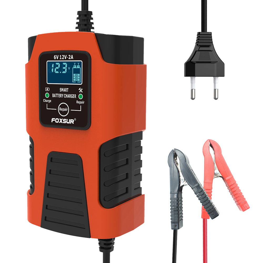 Redresor Inteligent 6V/12V 2A cu Afișaj Digital, pentru Baterii Plumb-Acid Auto și Moto [3]