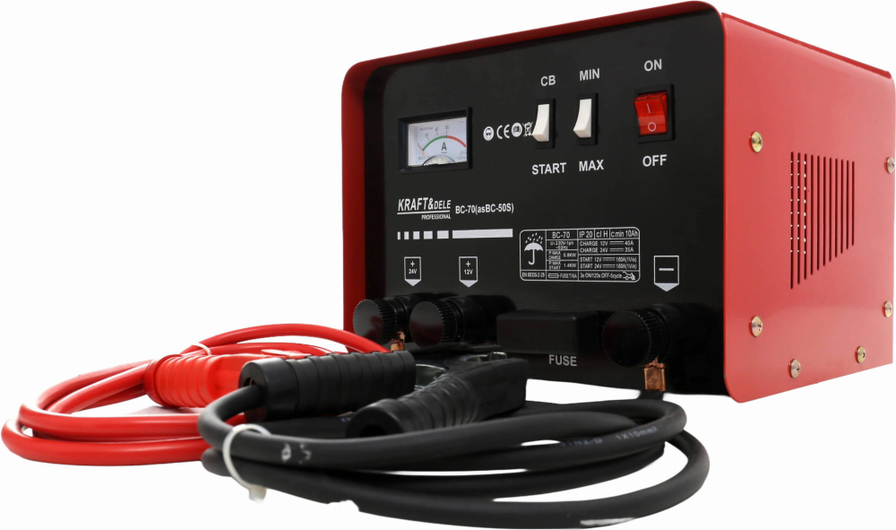 Redresor Profesional 12V/24V cu Funcție de Pornire 180A, pentru Baterii 20-500Ah, Ampermetru Integrat [10]