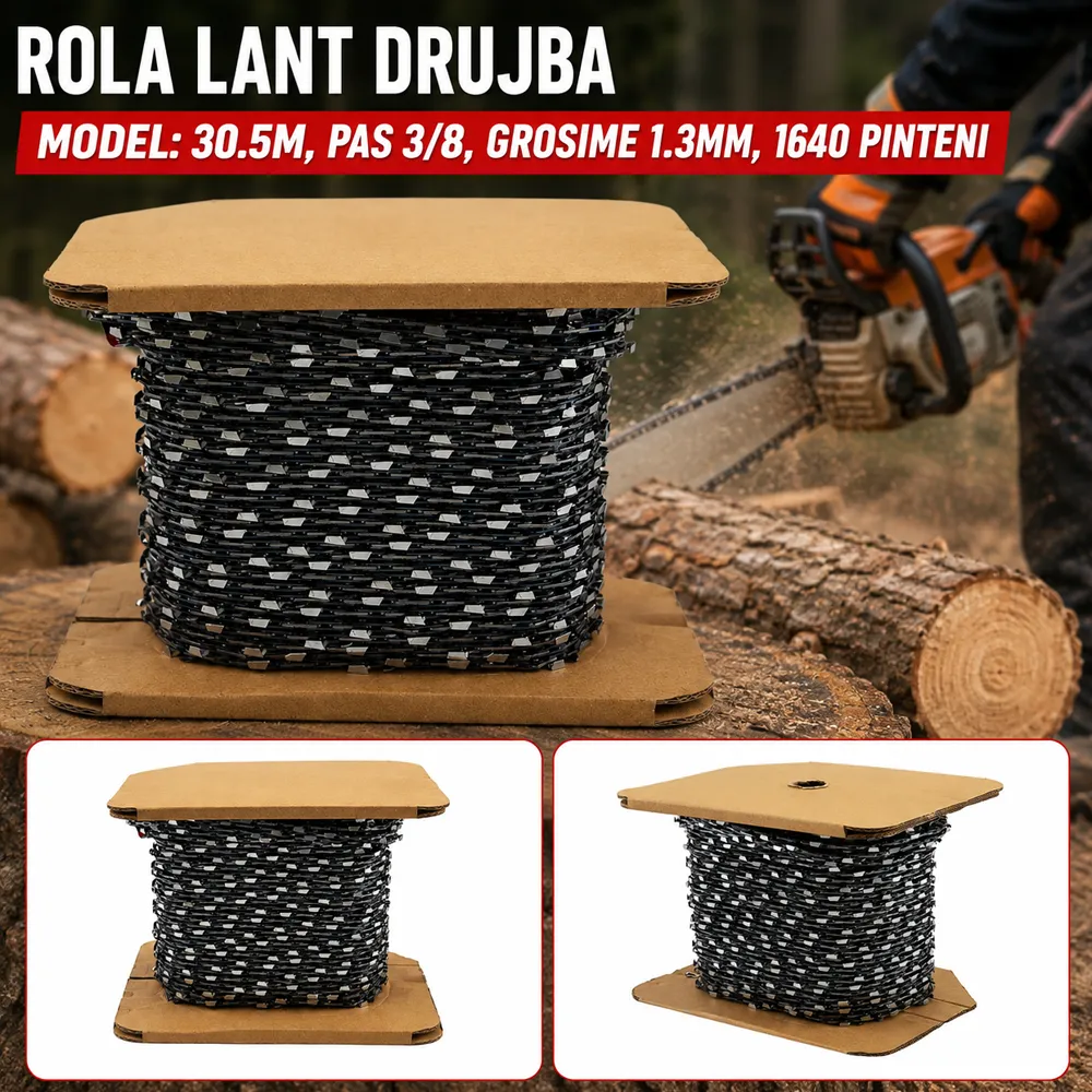 Rolă lanț drujbă 30,5 m, pas 3/8 LP, 1,3 mm, 1640 pinteni [3]
