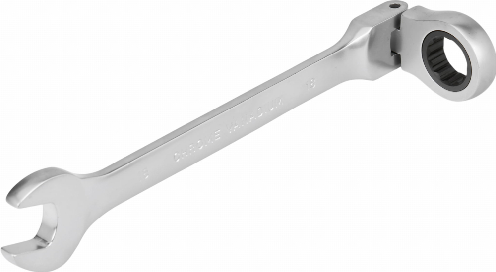 Set 12 Chei Combinate cu Clichet și Articulație, 8-19mm, Oțel Crom-Vanadiu, Husă de Transport Inclusă [14]