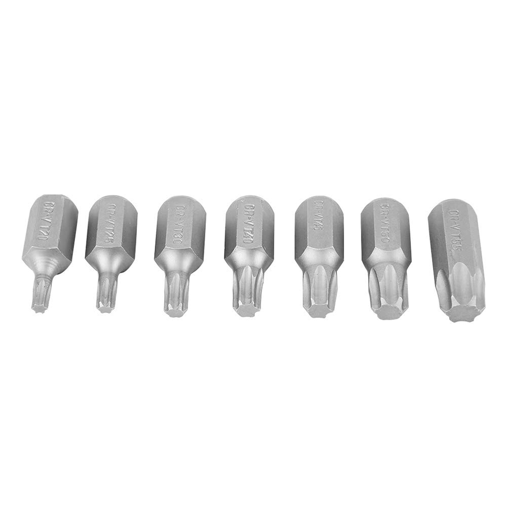 Set Trusă Biti Torx Profesională, 40 Piese, Oțel Chrome-Vanadium (Cr-V), cu Adaptoare și Cutie Metalică de Transport [5]