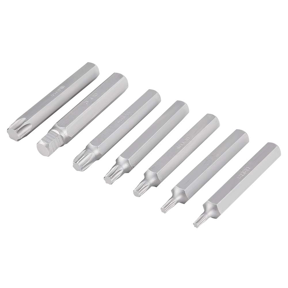 Set Trusă Biti Torx Profesională, 40 Piese, Oțel Chrome-Vanadium (Cr-V), cu Adaptoare și Cutie Metalică de Transport [4]