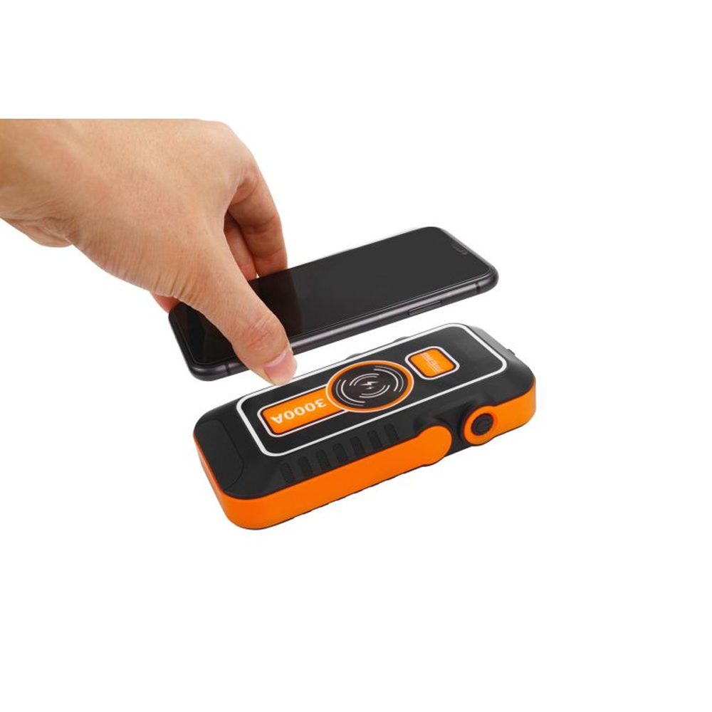 Starter auto + baterie externă 16000 mAh, 800 A pornire, 3000 A maxim, 12 V, Qi 15 W, KD5493 [4]