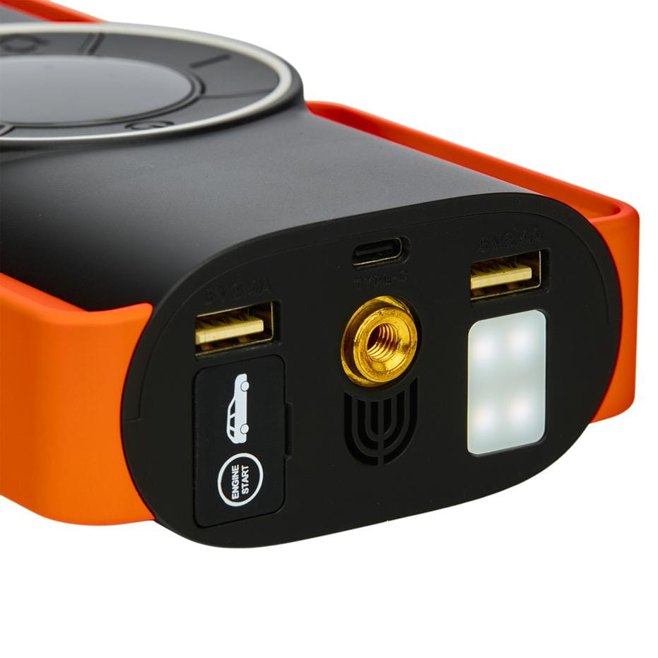 Starter Auto Multifuncțional 1200A, 10000mAh, cu Compresor Aer, Powerbank și Lanternă LED [14]