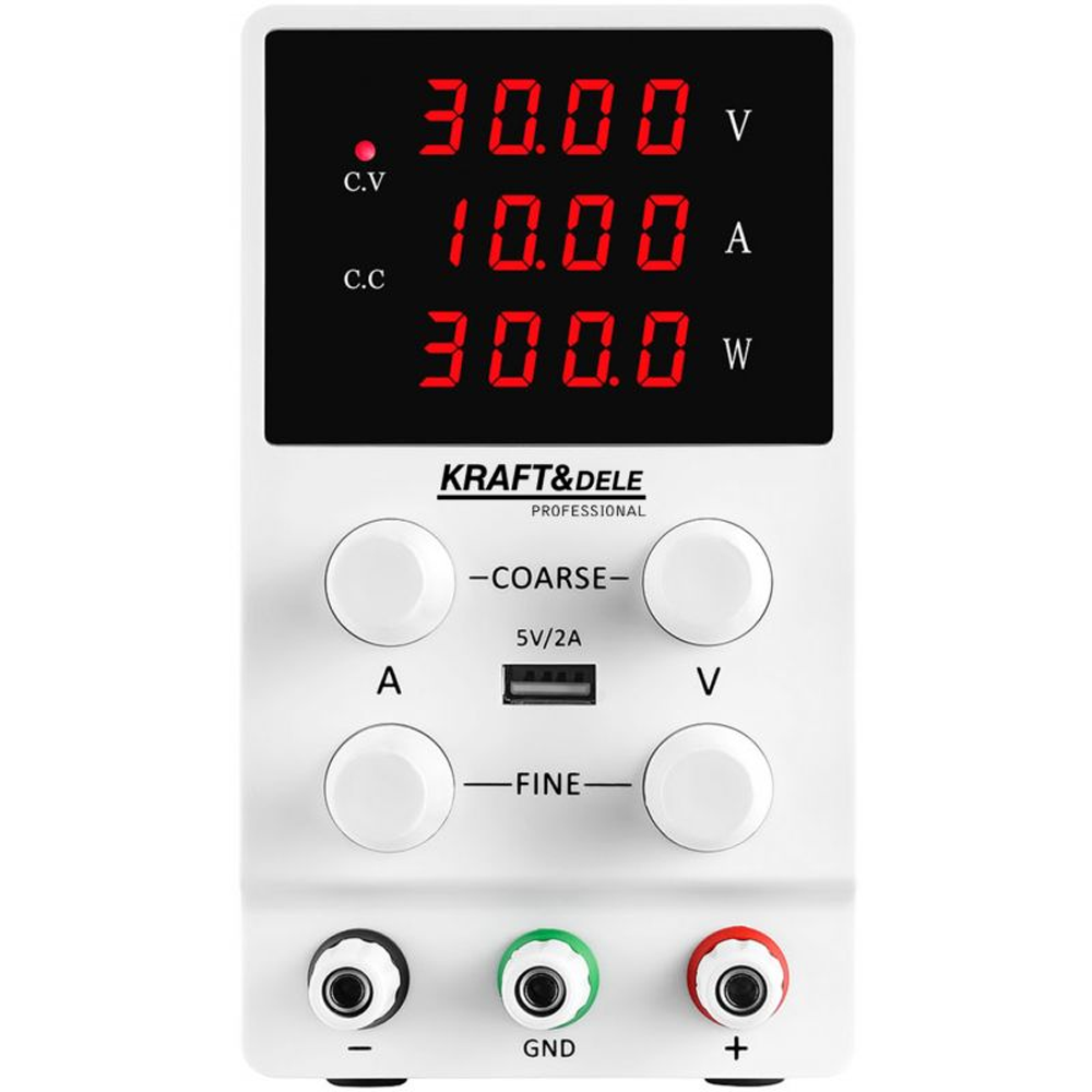 Sursă de alimentare de laborator reglabilă 0–30 V, 0–10 A, eficiență >85%, KD5870 [2]