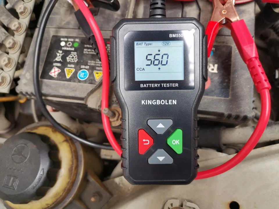 Tester auto baterii KINGBOLEN BM550, compatibil cu, motociclete, autoturisme, camioane, utilitare tensiune 6/12V/24V capacitate baterie 2Ah-220Ah [8]
