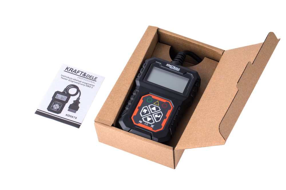 Tester Auto Profesional OBD II, Scaner Diagnosticare Erori Motor, Ecran LCD și Cititor Coduri DTC [10]