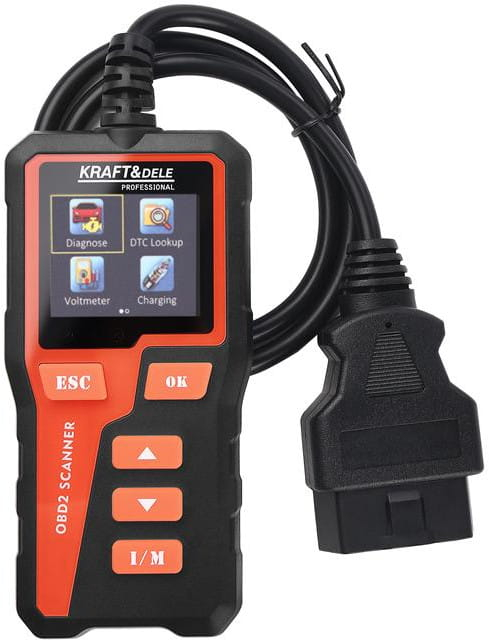 Tester de Diagnosticare Auto OBD II/EOBD cu Ecran Color de 2.36 Inci, Cititor și Ștergător Coduri de Eroare Check Engine și Funcție Analiză Baterie [1]