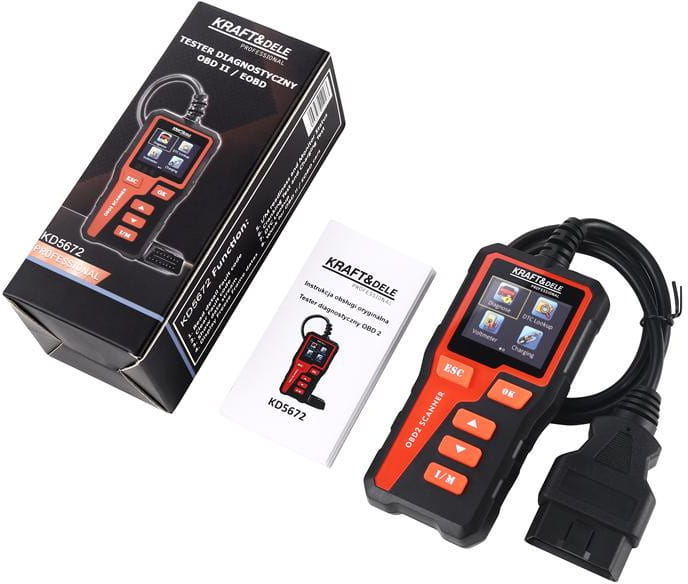 Tester de Diagnosticare Auto OBD II/EOBD cu Ecran Color de 2.36 Inci, Cititor și Ștergător Coduri de Eroare Check Engine și Funcție Analiză Baterie [7]