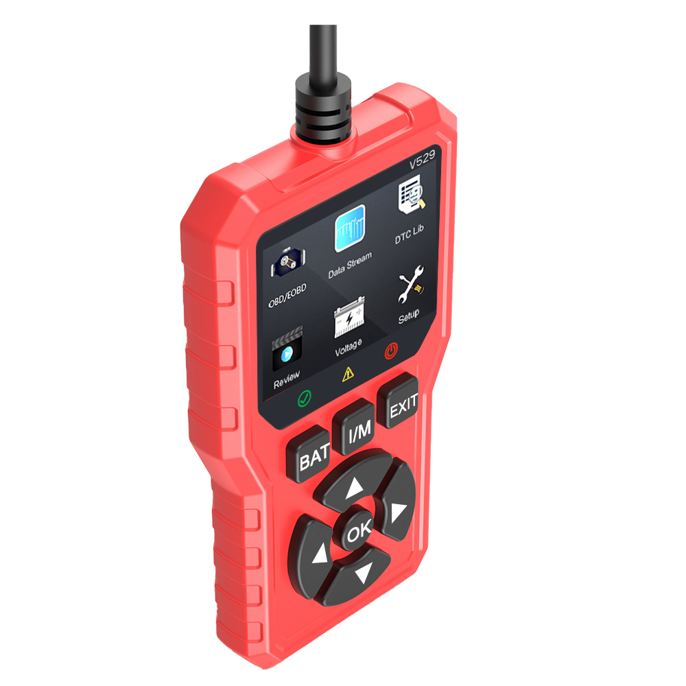 Tester Diagnoză Auto OBD2 V529, Cititor și Ștergere Coduri Eroare Motor, Scaner Profesional Multimarcă, FOXSUR [3]