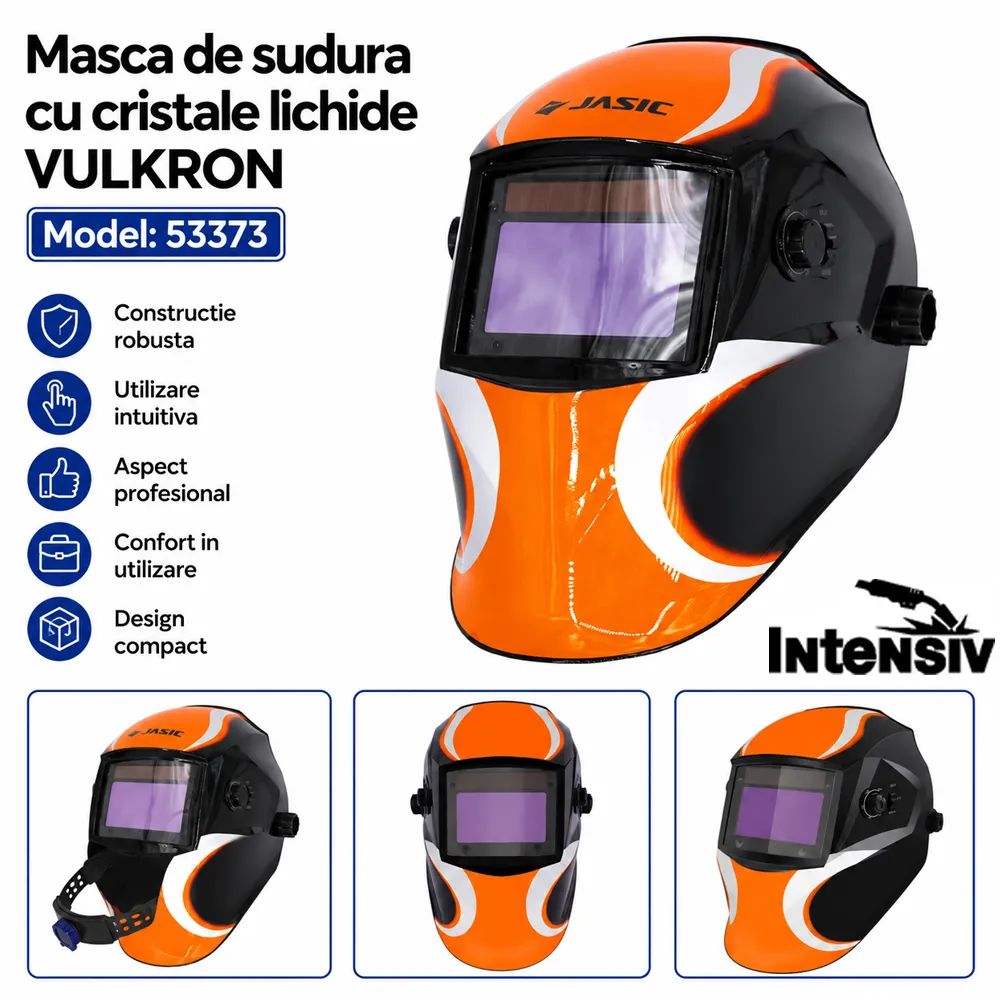 Mască automată de sudură cu 4 senzori și filtru LCD cu cristale lichide, VULKRON [4]