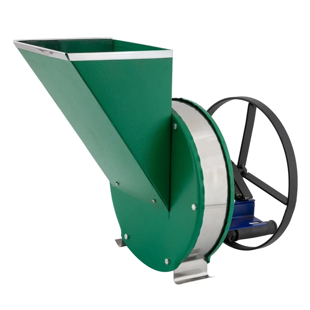 OFERTA ZILEI - Răzătoare manuală pentru fructe, parțial inox, 200 kg/h, cu fulie pentru motor, VINITA