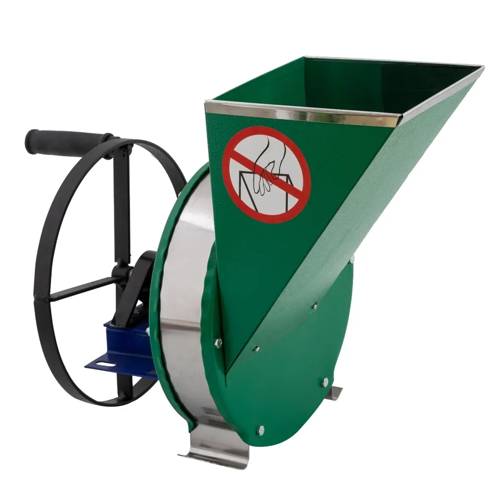 Răzătoare manuală pentru fructe, parțial inox, 200 kg/h, cu fulie pentru motor, VINITA [1]